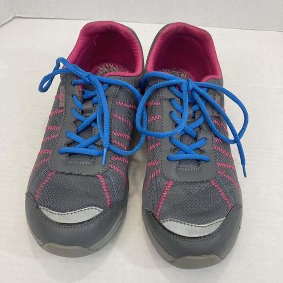 Vionic Alliance Shoes Sneakers Womens Size 8.5 Gray Pink Walking Orthotic Mesh - Picture 8 of 13